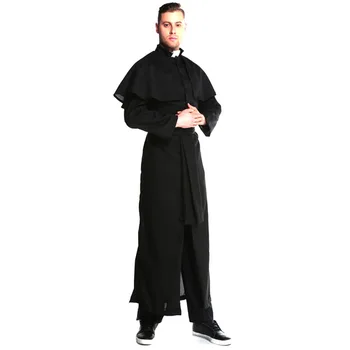 

Priest Costumes Abbey Men's Set Priest Cosplay Carnival Set New