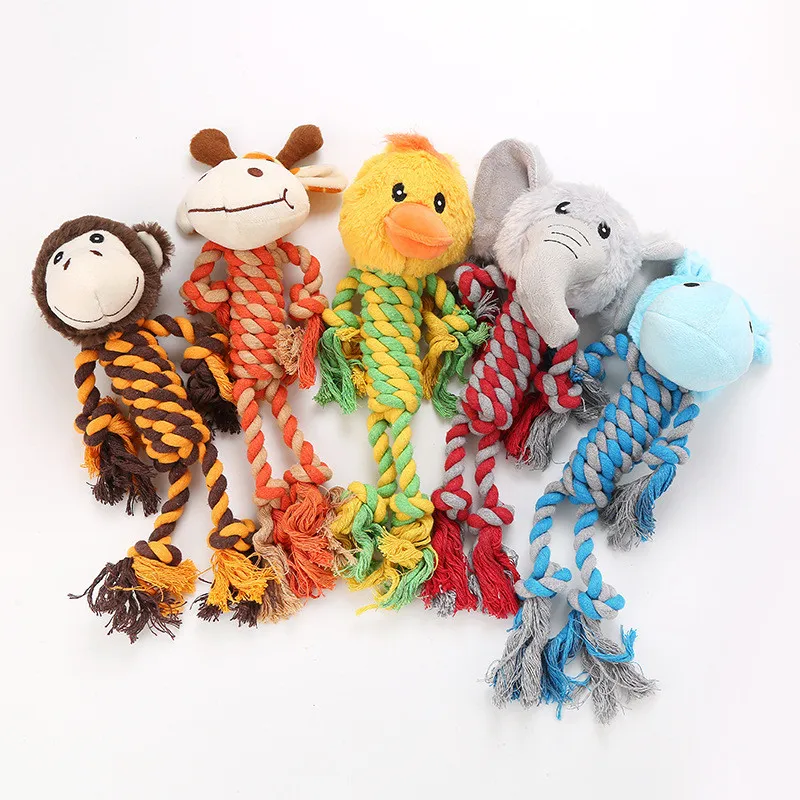 

Cute Dog Toys Stuffed Squeaking Animals Pet Toy Plush Pig/Cow/Giraffe for Dogs Chew Squeaker Squeaky Puppy Dog Toys for Training