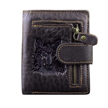 

Men Wolf Wallet Coin Purse Credit Card Holders Clutch Bifold Pocket Billfold L9BE