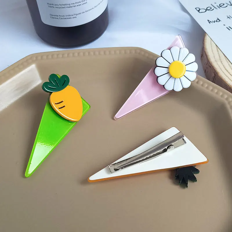 1PC Fashion Women Girls Cute Hair Pins Clip Mini Fruit Hair Clip Barrette Hair Accessories Styling 2