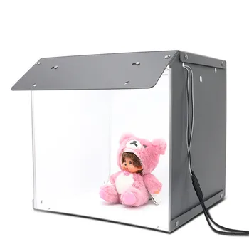 

SANOTO 16" x 16" Photography Table Top Light Box 102pcs LED Lights Dimmable Portable Foldable Photo Studio Shooting Tent Softbox