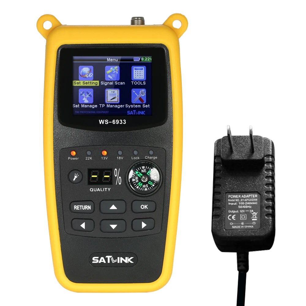 

Satellite Finder LCD Screen Display Intelligent Accuracy Convenient Signal Strength Measurement Satellite Finder