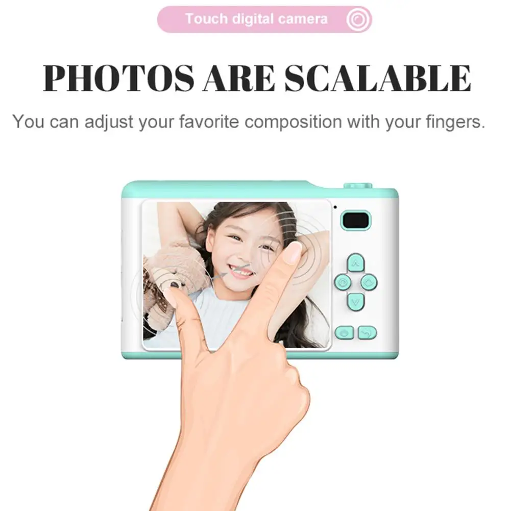 

Children's Camera 2.8" Full HD Touch Screen Digital Camera Dual Lens 18MP For Kids Birthday Gift Support TF Card Video Recording