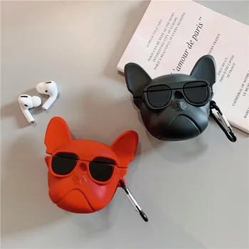 

Funny Bulldog Case For Apple Airpods Pro Cover Silicone Cute Cartoon Earphone Protective Cases Charging Box For Air pods Pro 3