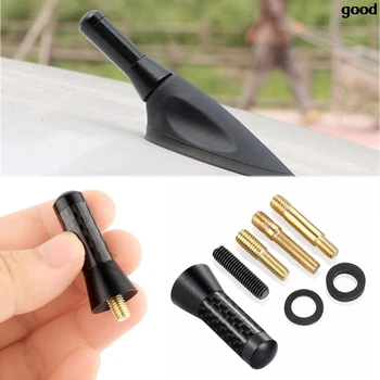 

3.5cm Mini Car Short Carbon Radio Aerial Antenna for BMW E60 Ford focus 2 Kuga Mazda 3 cx-5 Volkswagen Polo Golf 4 6 GTI