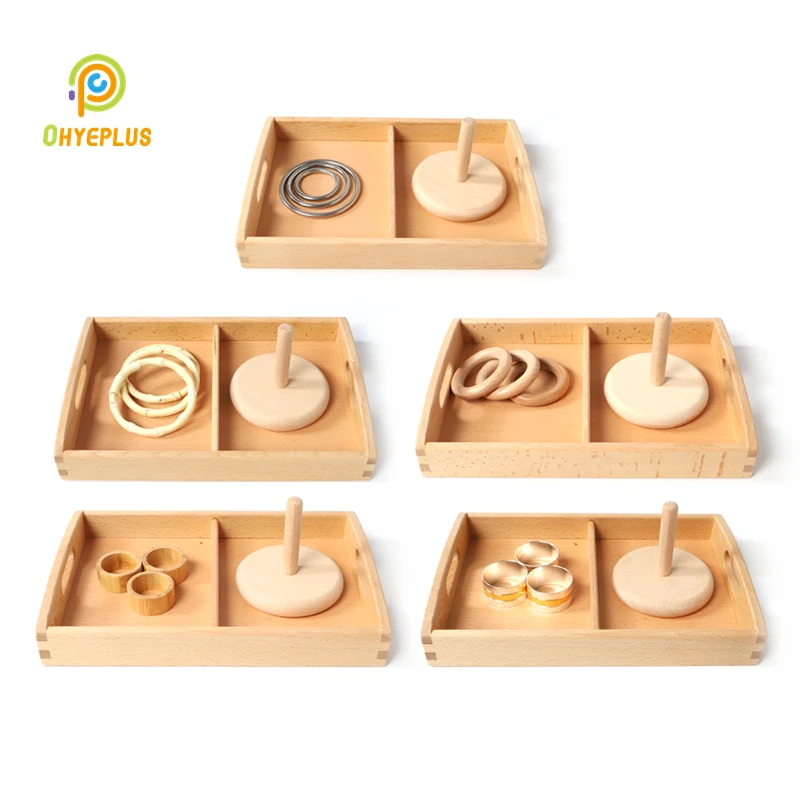 Montessori Toys Baby Throwing Rings Early Educational Materials Hand-Eye Exercises Preschool Parent-Child Game for Girl Boy | Игрушки и