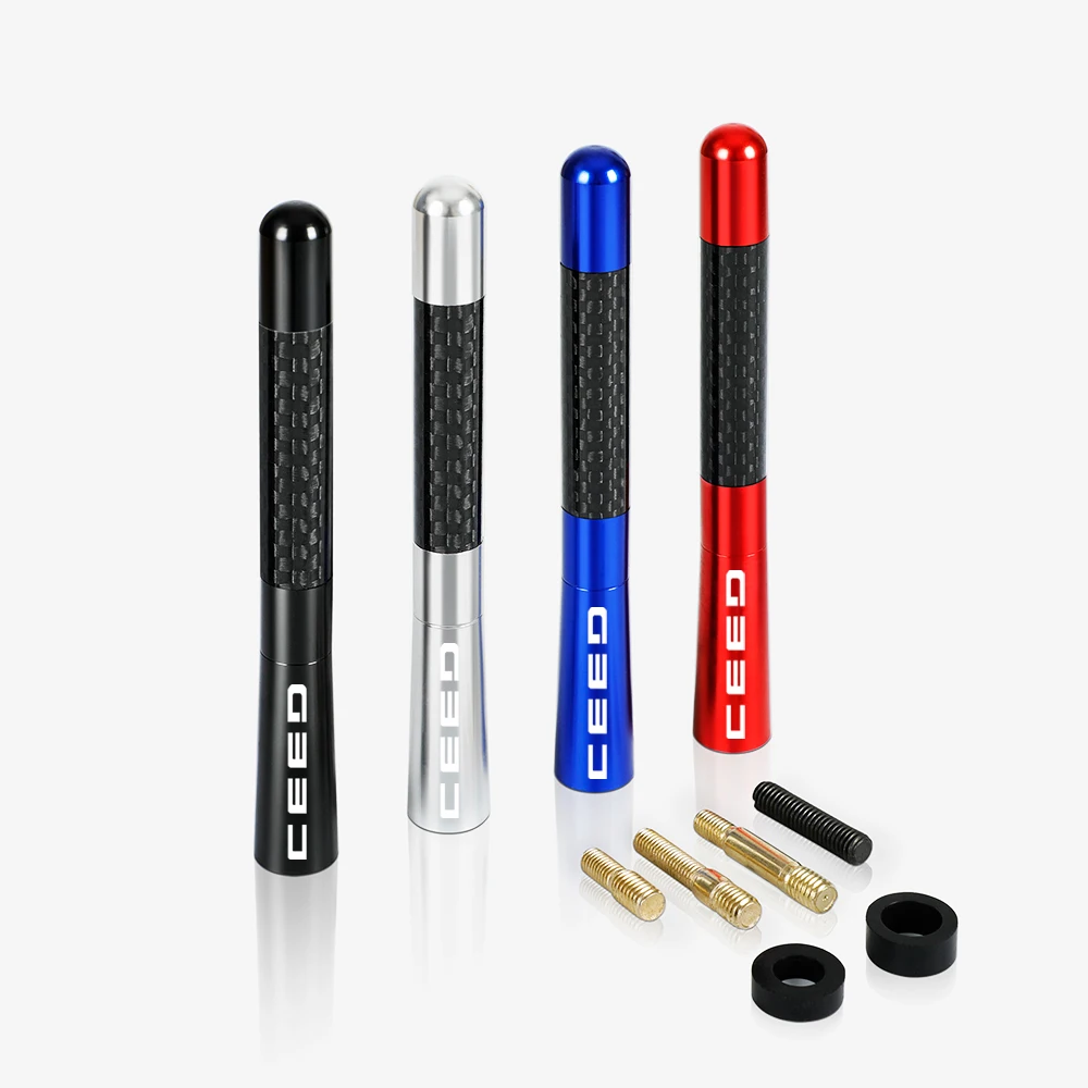 12cm Carbon Fiber Car Radio Antenna For Kia Sportage 3 4 QL Rio K2 Optima Sorento Picanto Ceed Forte Accessories Styling | Автомобили и