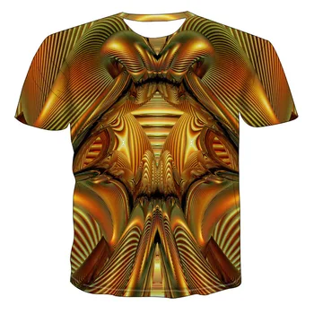 

Mens 3D Funny Psychedelic Print Oversized T Shirts 2020 Summer New Short Sleeve T Shirt Men Women Harajuku Streetwear Tshirt 6XL