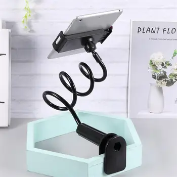 

360 Degree Rotation Universal Phone Shelf Computer Holder Flexible Mobile Phone Stand Bendable Clip Style Desktop Bracket