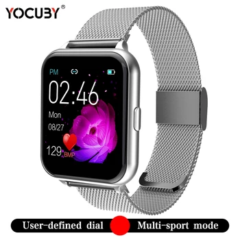 

YOCUBY Smart Watch Men Smartwatch Pedometer Call Reminder Heart Rate Sleep Monitor Blood Pressure Custom Watch face Smart Clock