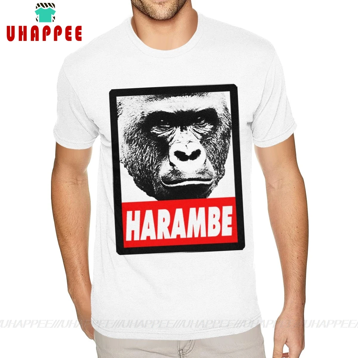 Самая дешевая футболка Harambe War Of The Planet Apes на заказ с коротким рукавом мужские