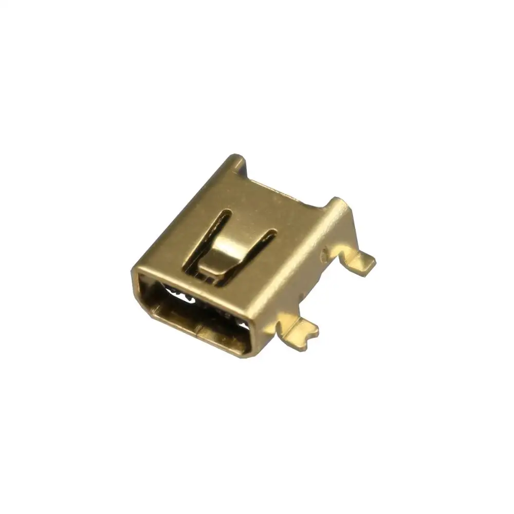 100 шт. Позолоченные разъемы Mini USB Тип B разъем 8 Pin SMT SMD для цифровой камеры