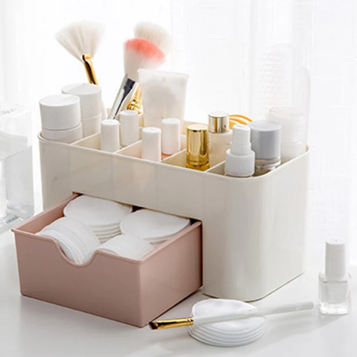 Туалетный ящик Органайзер для красоты 6 отсеков с 1 ящик для косметики ящик для хранения дома офисных мелочей шланг для ванной комнаты-топ