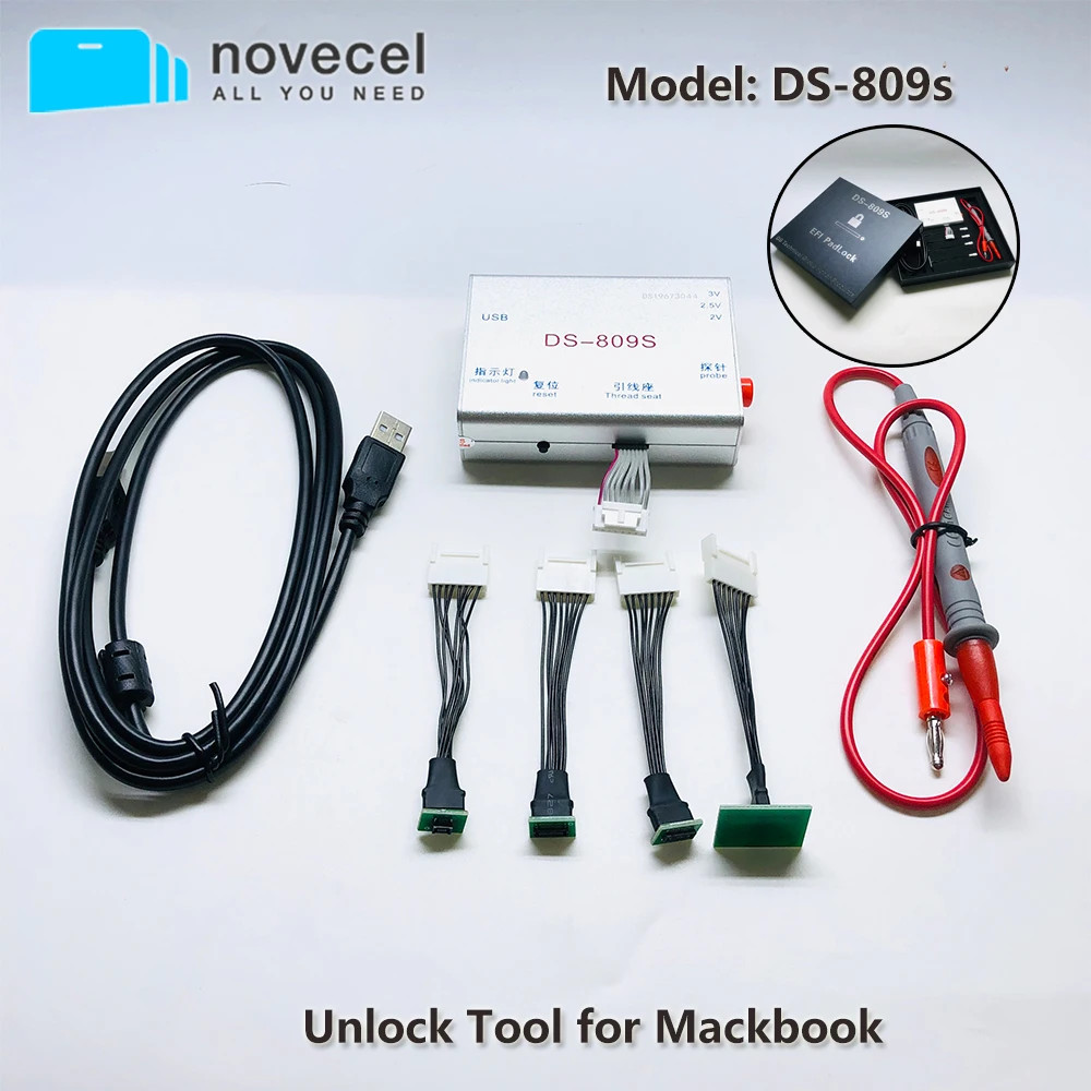 DS 809 Upgrade iCloud Unlock Tools DS809S Unlocker For MacBook Pro Air iMac MAC Mini EFI PadLock Rem