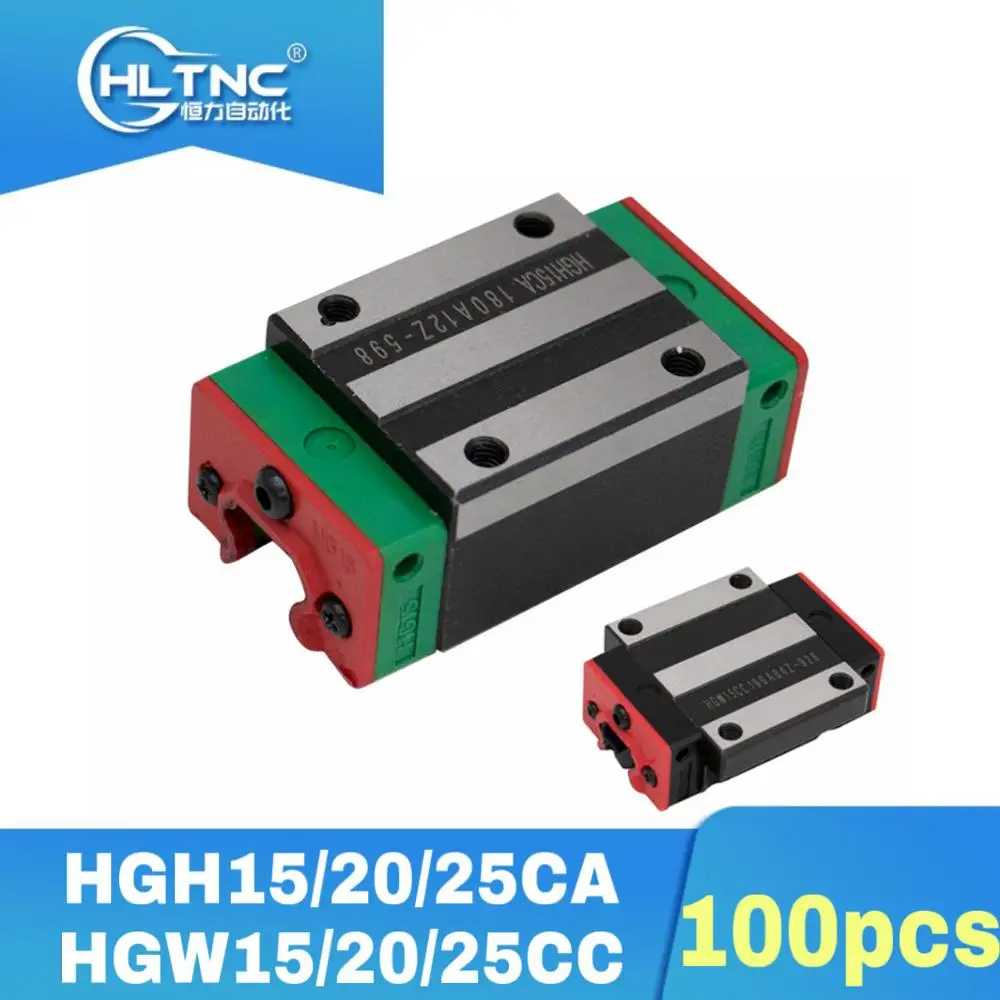 100 шт./лот Прямая продажа с фабрики линейный рельс HGH15CA HGH20CA HGH25CA HGH30CA HGH45CA для ЧПУ и