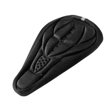 

MTB Mountain Bike Cycling Bicycle Saddle Thickened Extra Comfort Ultra Soft Silicone 3D Gel Pad Cushion Cover Seat 4 Colors Men