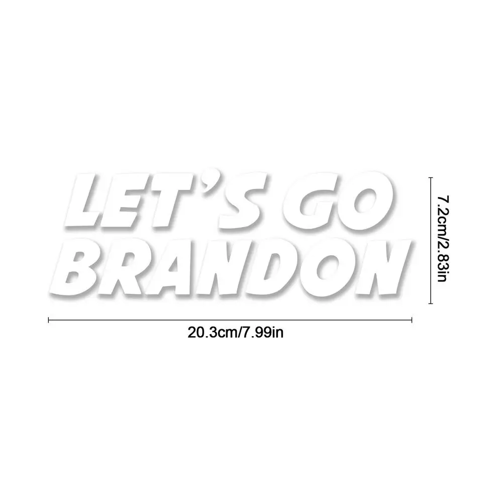10/100pcs Lets Go Brandon Bumper Sticker Car Decal Decoration