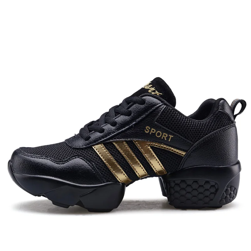 

Ladies Dance Shoes Square Dance Shoes Soft sole Heightening Dance Shoes Net Surface Leather Permeable Modern Dance Girls