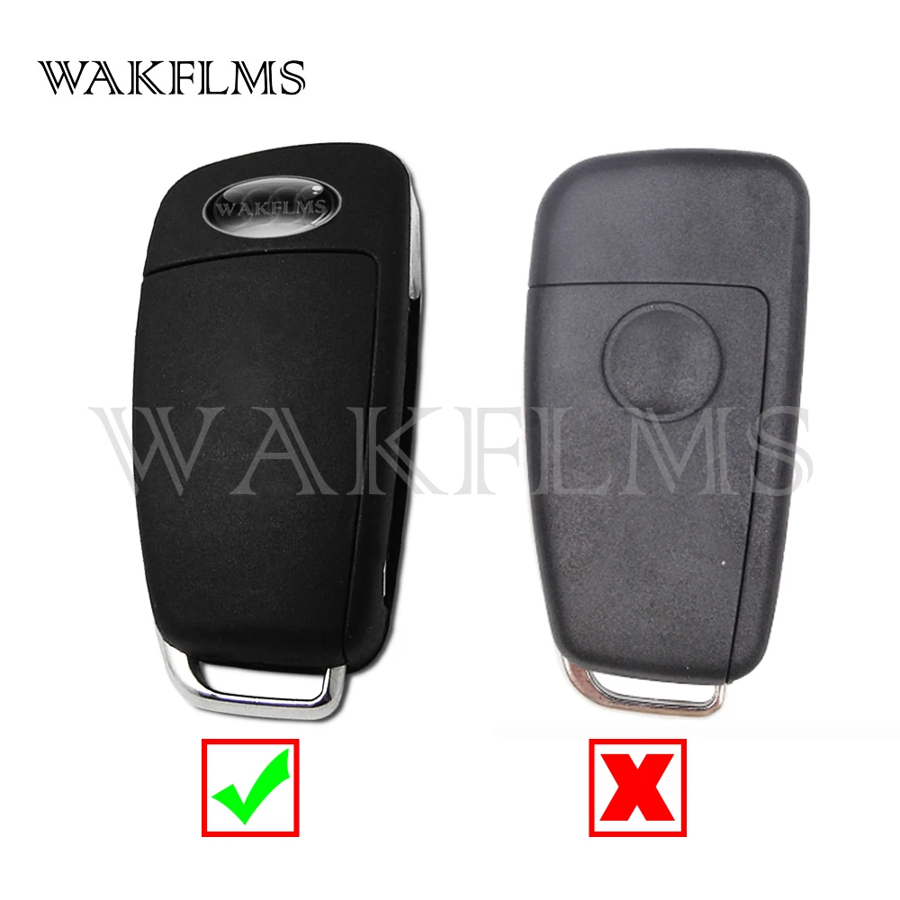3 Button Remote Car Flip Key 433MHz Fob for AUDI A2 A4 S4 Cabrio Quattro Avant 2005 2006 2007 2008 with 48 Chip 8E0 837 220Q K D