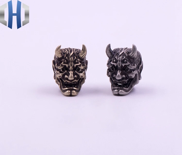 Prajna ручной работы кулон ключ бусы на веревочке кулон Открытый EDC Череп Кулон личность DIY медь