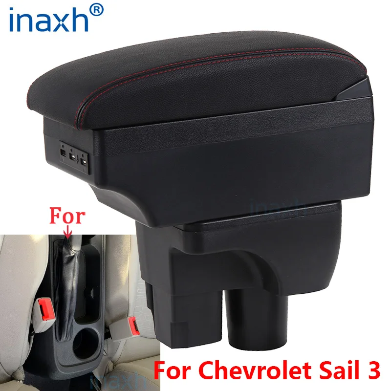 

For Chevrolet Sail 3 Armrest For Chevrolet Sail III Car Armrest box Retrofit parts Storage box decoration car accessorie