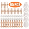 65Pcs PT31 CUT30-50 Plasma Cutter Consumables Air Plasma Welding Cutting Tips For Parkside Rilon Mitech UNT Riland 1