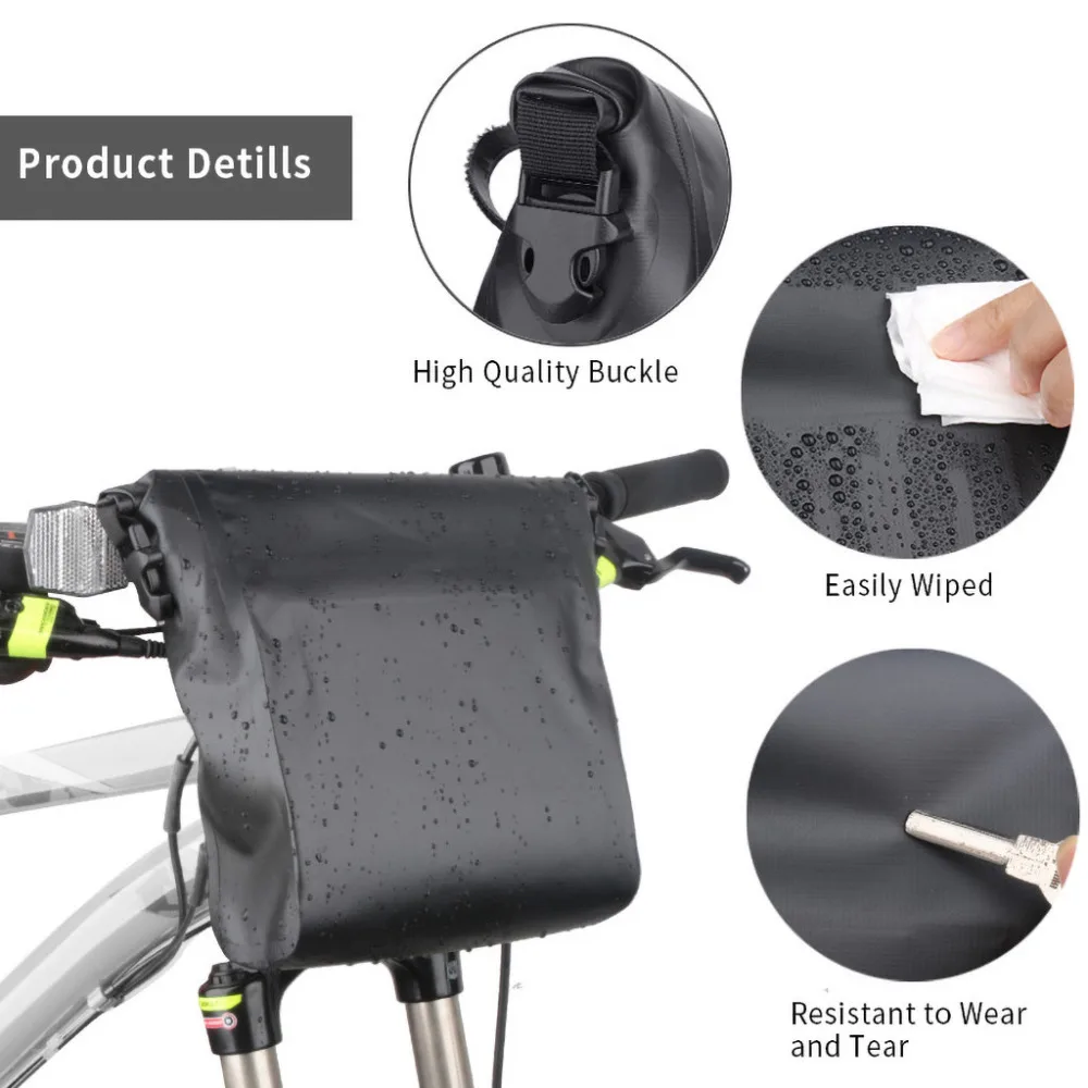 Bicycle Bag Bike front Frame Top Tube Jacking storage Pipe bag mountain Road bike Bracket Rider Sensitive Screen #4Q16 (8)