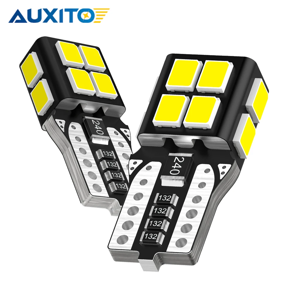Светодиодная автолампа AUXITO T10 W5W лампа Canbus 194 168 2825 для освесветильник салона