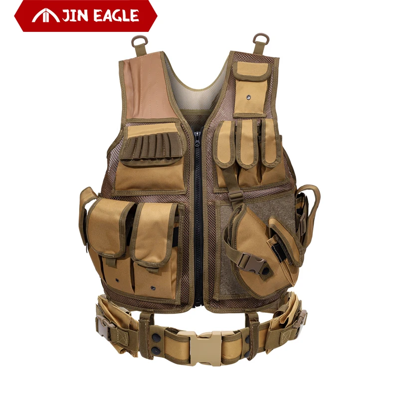 

Police Vest Plate Carrier Swat Army Armor Military Molle Fishing Cs Game Vest