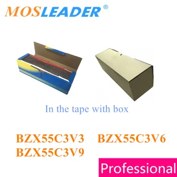 

Mosleader 5000pcs DO35 BZX55C3V3 BZX55C3V6 BZX55C3V9 Dip in the tape with box 3V 3.3V 3.6V 3.9V Chinese goods
