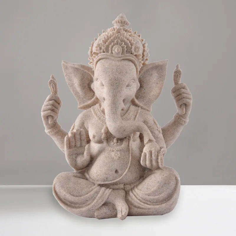 Acheter Figurine lumineuse de Ganesha assis, Statue de Ganesha