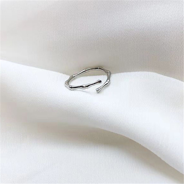 Korea Vintage Metal Chain Open Rings for Women Gold Silver Color Wide Punk Ring Set Party Jewelry Gifts