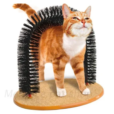 

QQQPET Pet Cat Scratches Hair Cleaning Brush Pet Cat Massage Combs Arch Hair Grooming Toy Self-Groomer Toy Massage Scratching