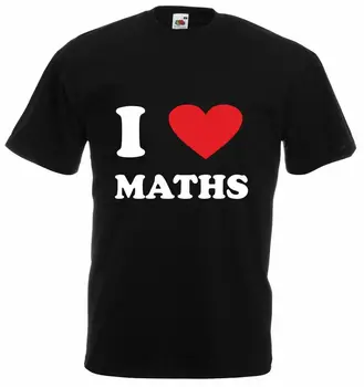 

I Love (heart) Maths, Mens Printed T-Shirt