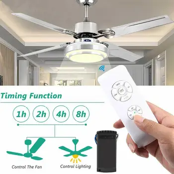 

None Wireless 15M Timing Remote Control Receiver Universal Ceiling Fan Lamp Light Kit
