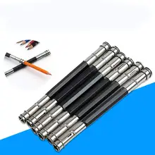 Регулируемая двойная головка удлинитель держатель для карандашей удлиняющий карандаш художественное ремесло хобби Макияж подводка для глаз карандаш Эскиз Рисование инструмент