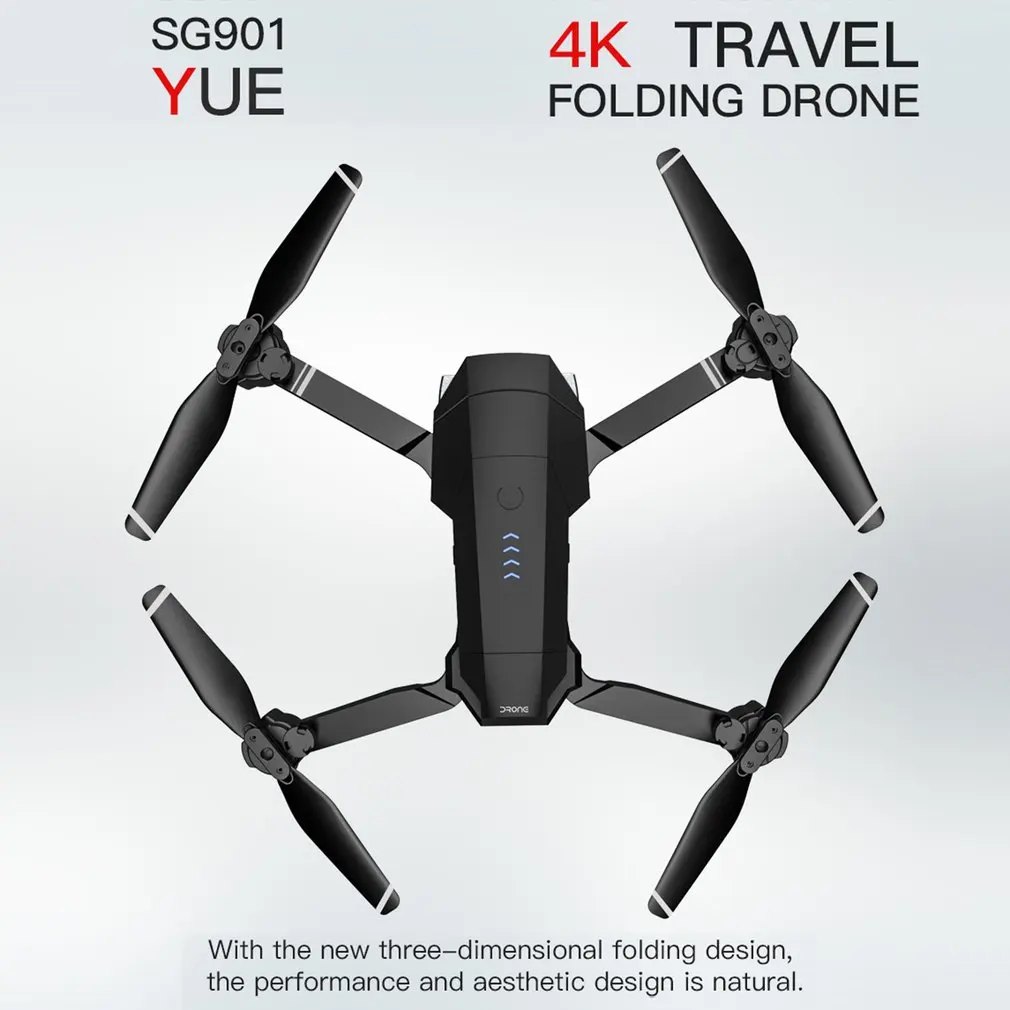 SG901 складной Дрон 4 K/1080 P HD Двойная камера Follow Me RC Дрон FPV Профессиональный длительный срок службы батареи самолет игрушка для детей