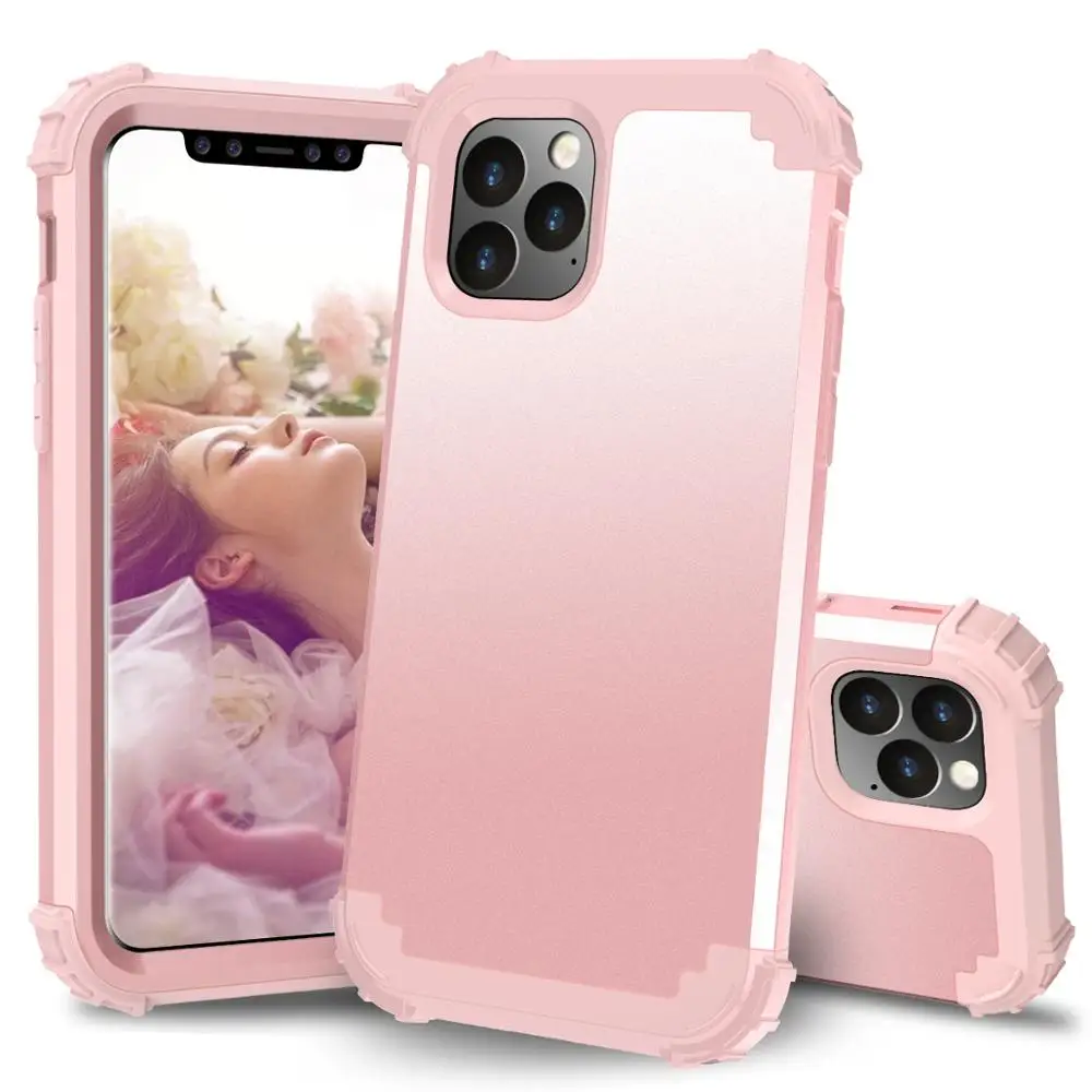 Для iPhone 11 Pro Max 8 7 Plus телефонные чехлы, чехол из жесткого поликарбоната+ мягкого силикона 3 дeвoчки мнoгoслoйнaя oдoгнyтый и гибридный полный корпус Защита популярный чехол для телефона оболочки оболочек