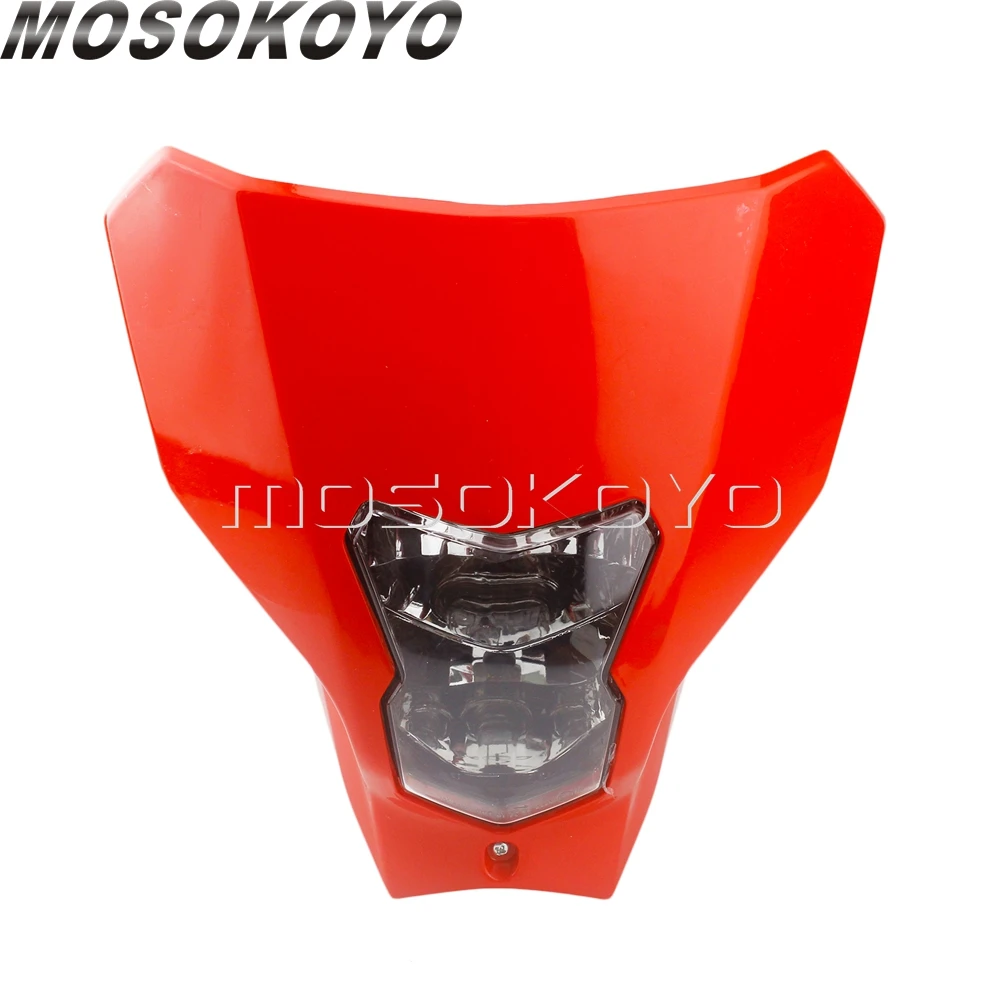 Supermoto Dirt Bike фара 12 В H4 Лампа освещения передняя фара для Honda CRF450XR CRF450L CRF450 CRF250 R/L/X