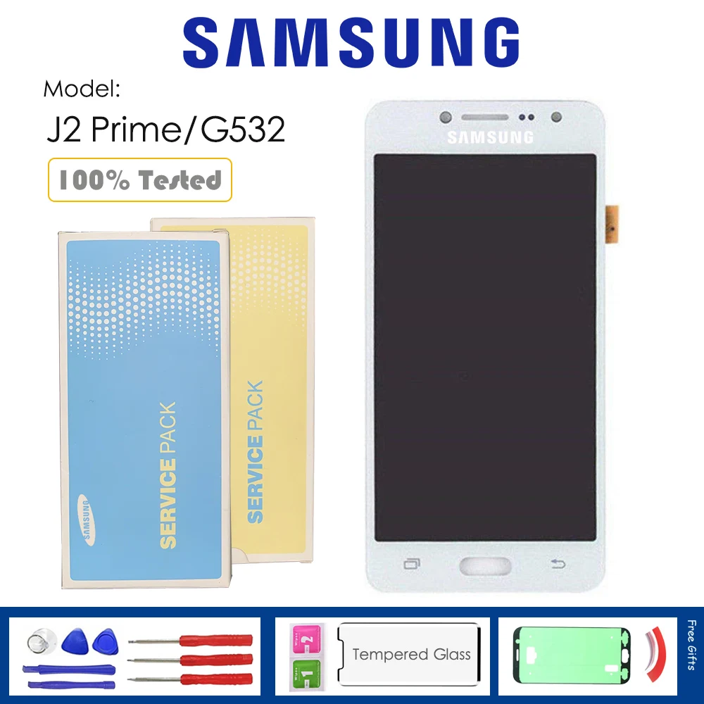 

Super Amoled LCD For Samsung Galaxy J2 Prime / G532 LCD Display Touch Screen Digitizer Assembly lcd +gift
