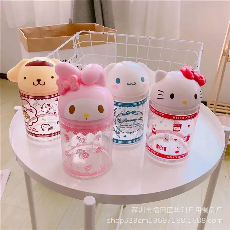 Sanrio Мелодия коробка для хранения Hello Kitty мультфильм ватный тампон ювелирных