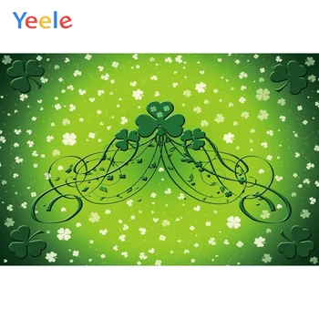 

Yeele Green Lucky Shamrocks Spring Lights St. Patrick's Day Bokeh Photography Backdrop Photographic Backgrounds For Photo Studio