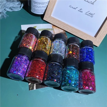 

10 Colors Resin Casting Mold Chunky Glitter Epoxy Resin Festival Chunky Hexagons Sequins Pigment 10g Per Jewelry Making