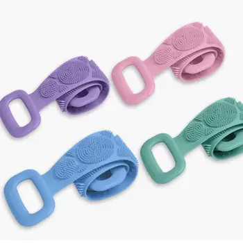 

Dropshipping Silicone Gel Scrub Bath Brush Strip Massage Back Rubs Bathing Tape Artifact Rub The Ash Back Rub Skin Brush