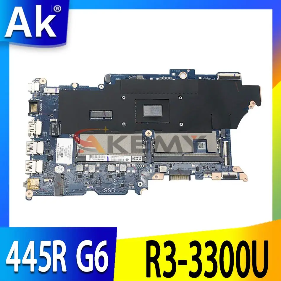 Оригинальная материнская плата для ноутбука HP PB 445R G6 с R3-3300U DA0X9KMB8E0 L83762-601 DDR4 MB 100%