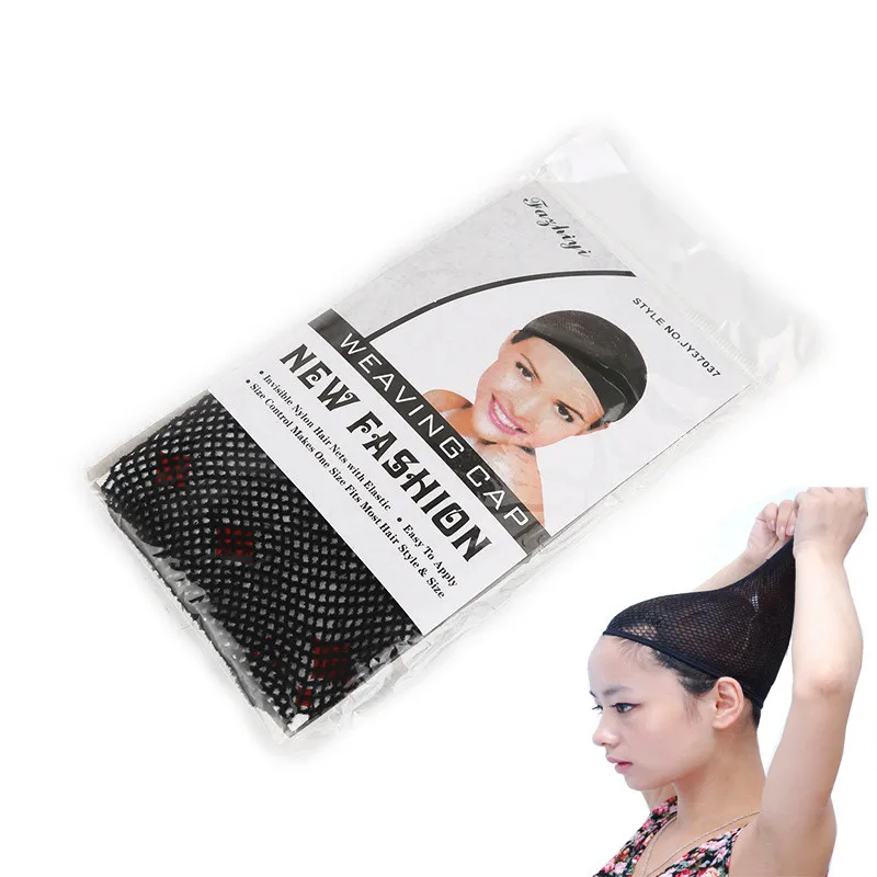 

Hot Sale 2 Colors Elastic Hairnets High Quality Women Weaving Mesh Hair Wigs Net invisible Female Making Caps Free Shipping