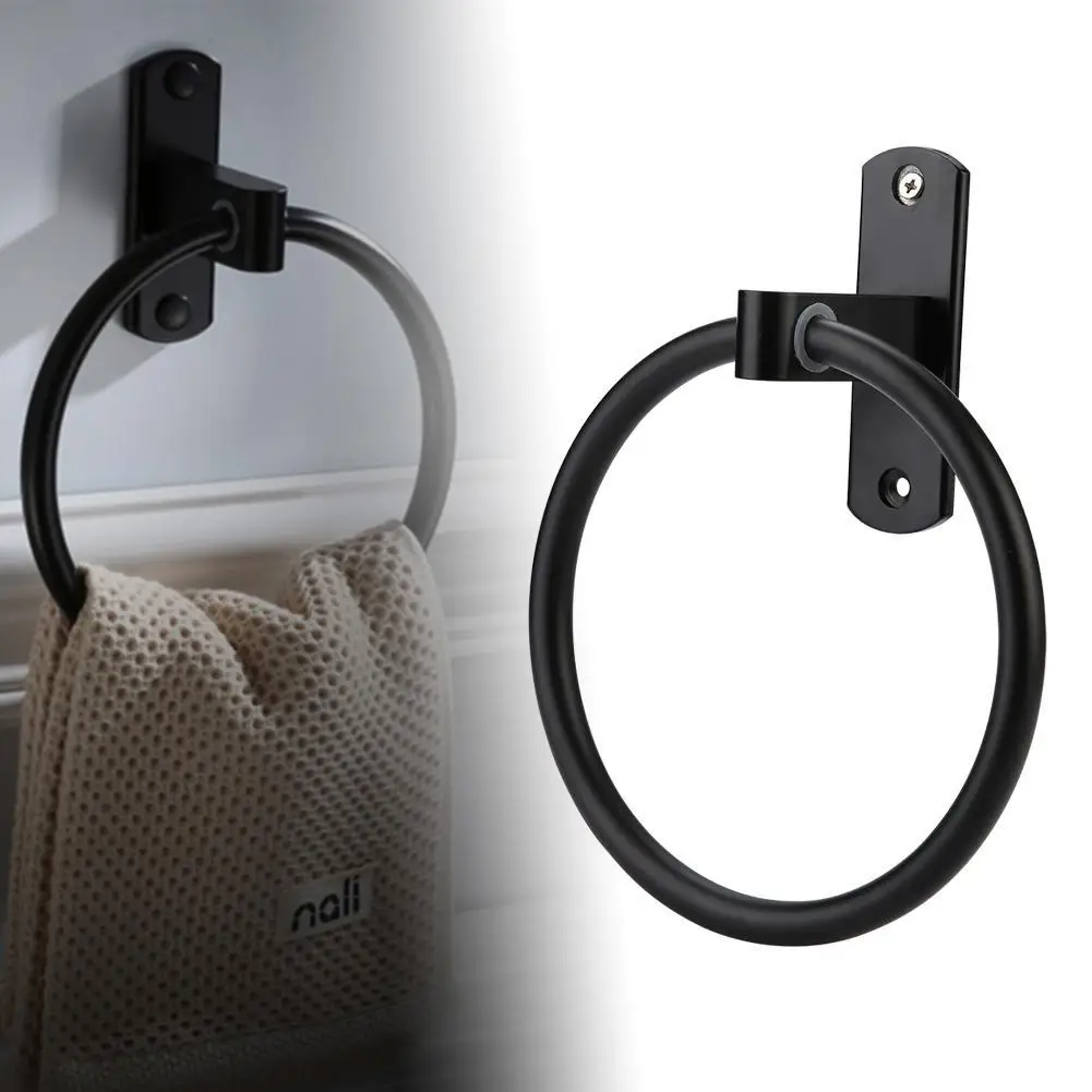 

Alumimum Towel Ring Simplicity Towel Rack Kitchen Towel Rack Stainless Steel Shelf Manufacturers Direct Selling