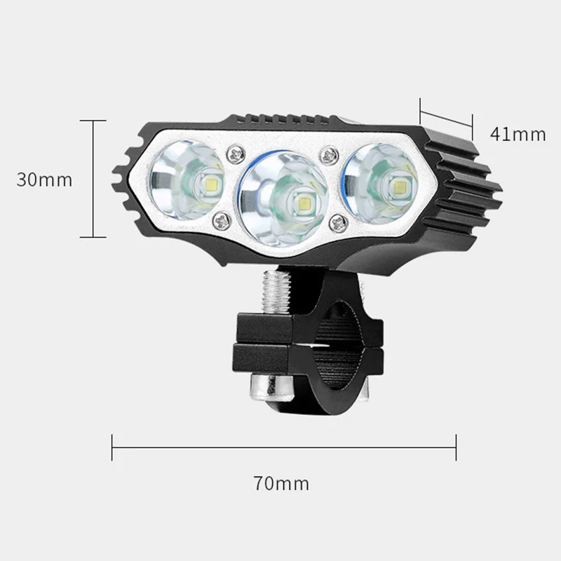 Светодиодные фары для мотоциклов Moto T6 светодиодный 3 режима велосипедный фонарь фары мотоцикла Велоспорт велосипед аксессуары лампы скутер головной свет
