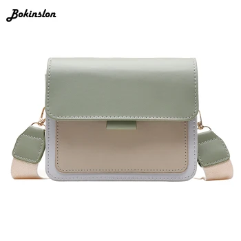 

Bokinslon Bokinslon Fashion Portable Small Square Bag Shoulder Woman Casual Stone Pattern Simple Messenger Bag Female