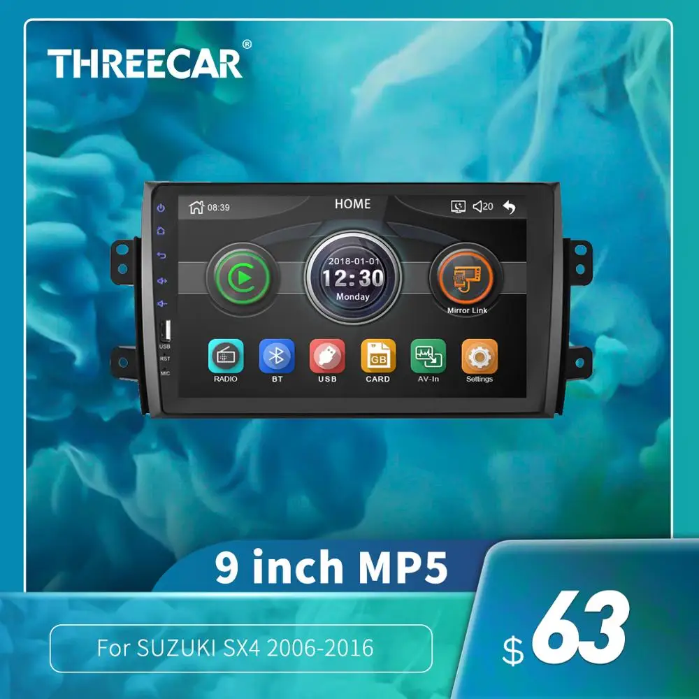 Автомагнитола 2Din 9 дюймов Android gps MP5 автомобильный радиоприемник стерео Wi Fi dvd
